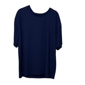 Brooklyn Cloth NY Mens T‎ Shirt Navy Blue Rose Flame Graphic Tee